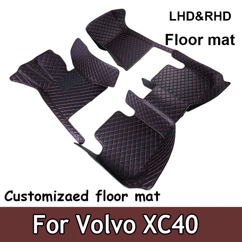 

Custom Car Floor Mats For Volvo XC40 Auto Carpets Foot Coche Accessorie