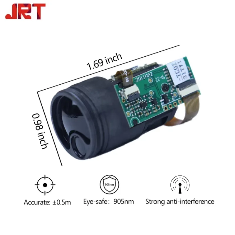 Jrt TC25 Mini Binoculars Rangefinder Laser Sensor UAV Long Range Laser Sensor 1000 Meter TTL 905nm Laser Rangefinder Sensor