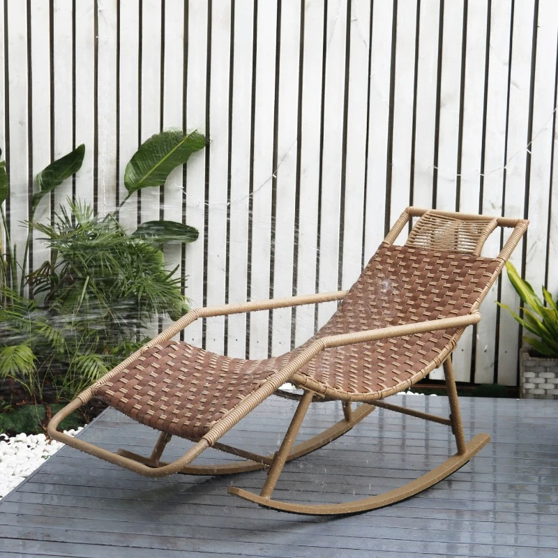 Sillones de Ratán de Diseño Único para Sala de Estar, Balcón, Meditación, Eventos, Sillón Antiguo, Muebles para el Hogar