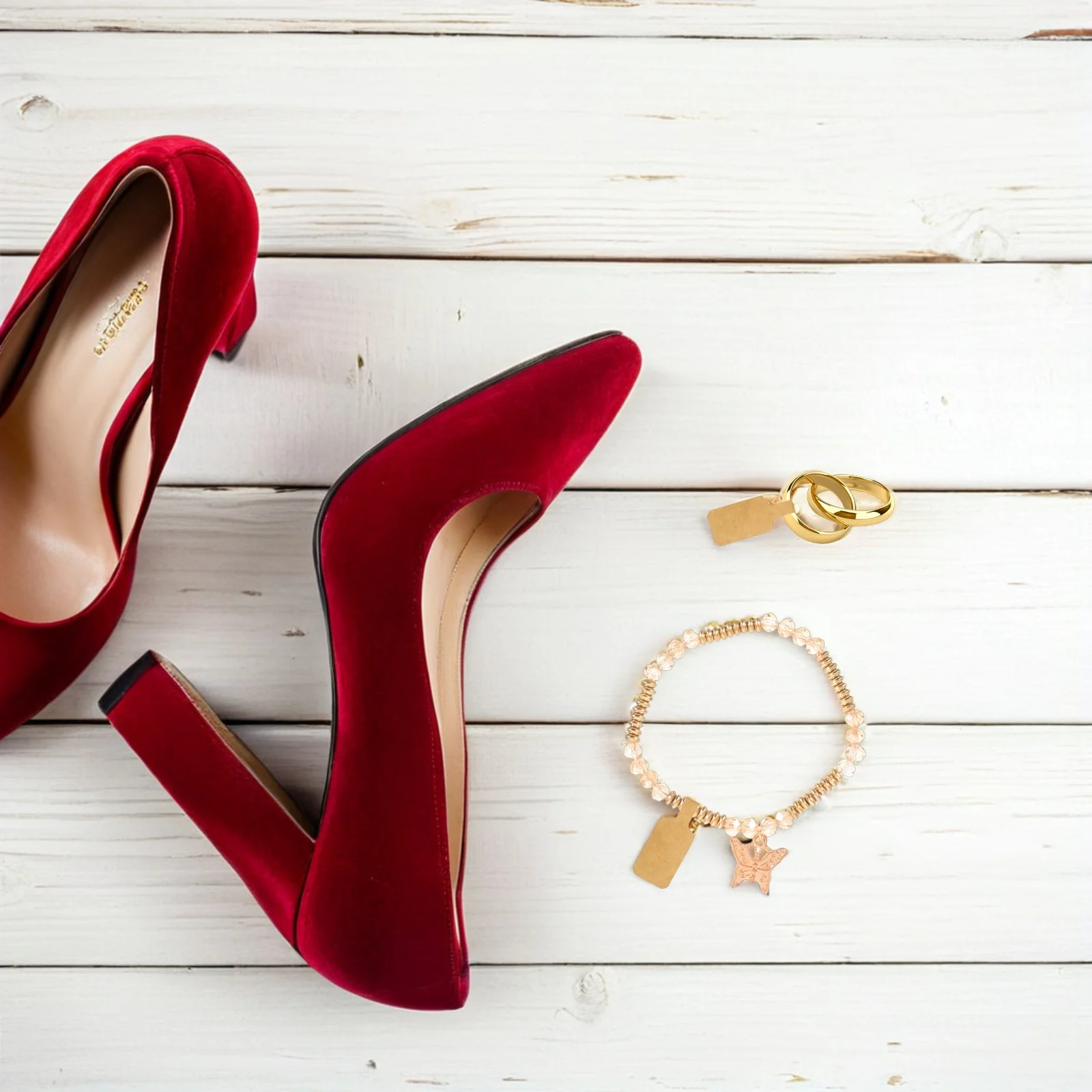 

500 шт., этикетки с ценами для ювелирных изделий, пустые самоклеящиеся бирки из крафт-бумаги для колец, ожерелья, браслета, ценные розничные подвесные этикетки