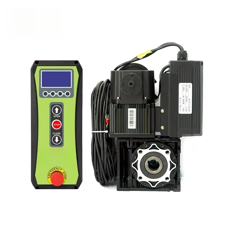 

High-Speed PVC Roll-Up Door Servo Motor with Integrated Control Unit for Operation in Garages Warehouses Industrial Workshops