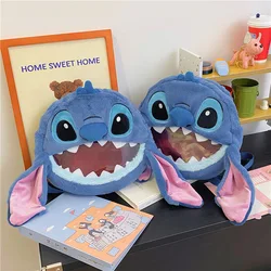 Stitch See-through Bag Plush Doll Backpack Girls Large Capacity Cute Funny Backpack Anime kawaii Cartoon