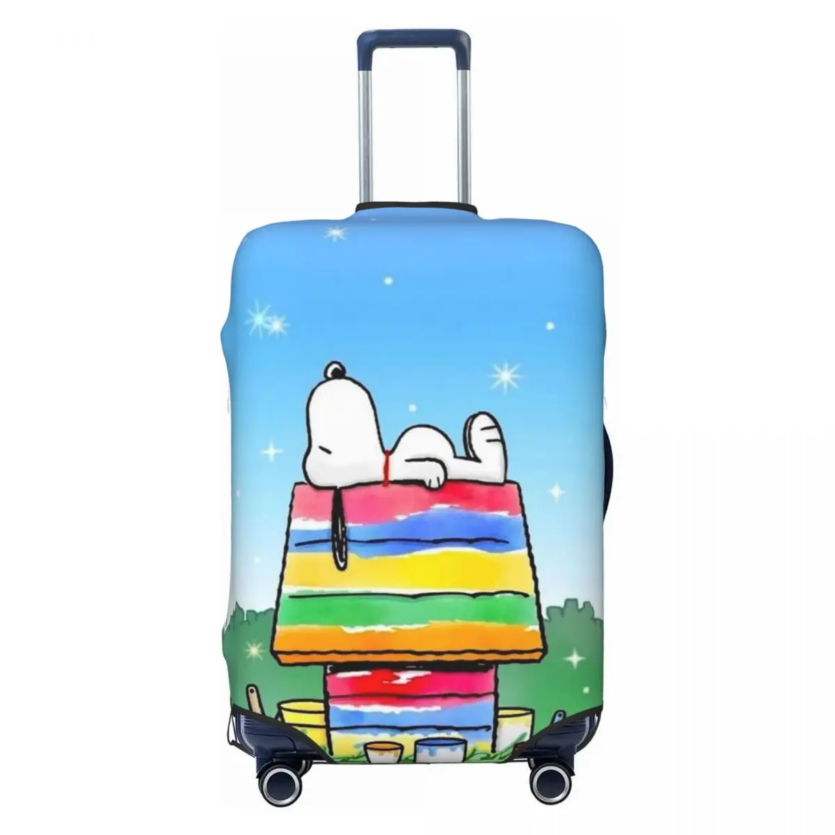 

Cartoon Beagle Dog Snoopy Suitcase Cover Dust Proof Luggage Covers Protector for 18-32 inch