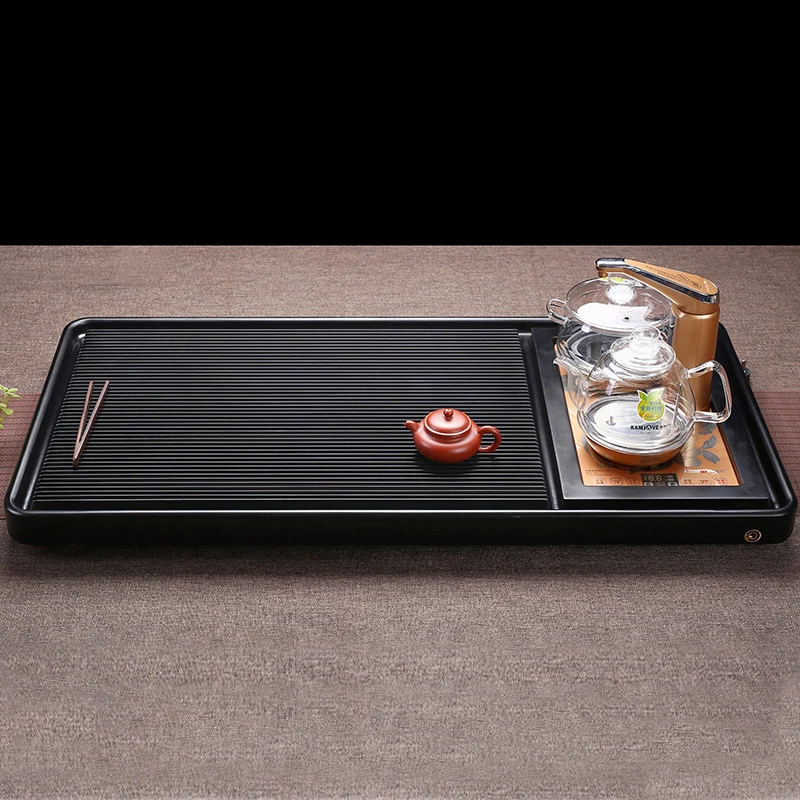 Fully Automatic Integrated Chinese Kung Fu Tea Set High-Quality Electric Wood Tea Tray With Induction Cooker Set