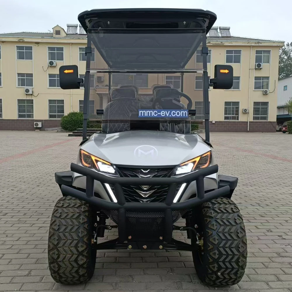 Sightseeing 60V 72V Lithium Battery 4 Wheel Drive 4000W 5000W 7500W Electric Golf Cart With Luggage Carrier