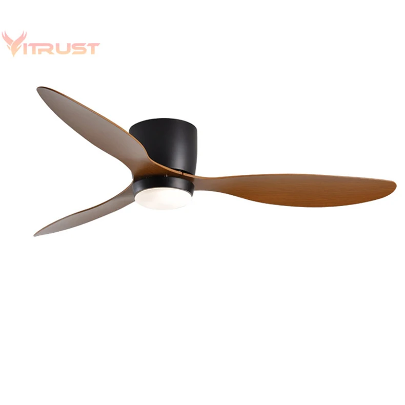 Led Ceiling Fans With Lights Home Decorative Ceiling Fan With Lamp and Remote Control Support 110-240 for Summer and Winter