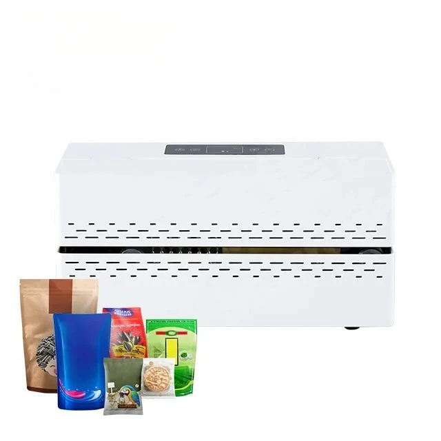FRB-640 Hualian Commercial Tabletop Bag Pouch Continuous Band Sealer Sealing Packaging Machine for Small Business