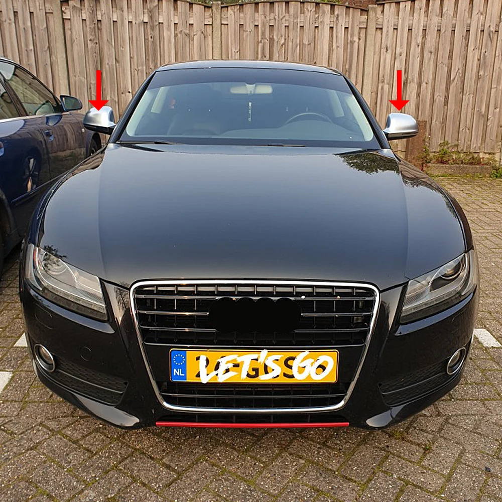 

Car Mirror Cover For Audi B8 A3 A4 A5 A6 S4 RS4 S6 RS6 1 Pair of Matte Chrome Rearview Mirror Cover Protection Cap Car Styling