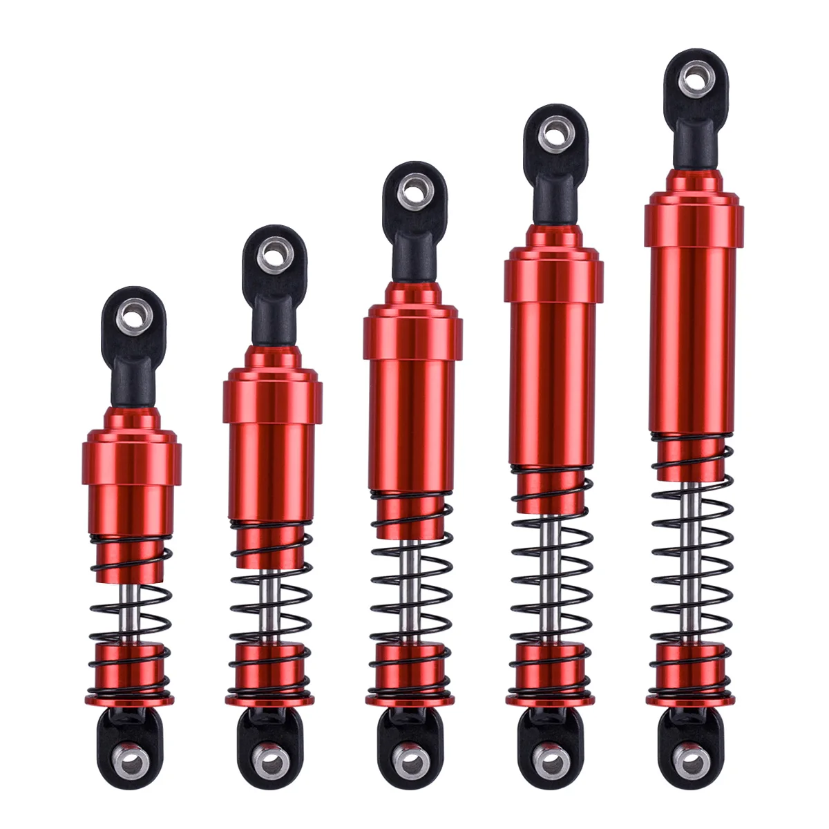 4PCS YSIDO Aluminum Big Bore Shock Absorbers 75/85/95/105/115mm Oil Damper For 1/10 RC Crawler LCG Rigs SCX10 TRX4 Gamde R1