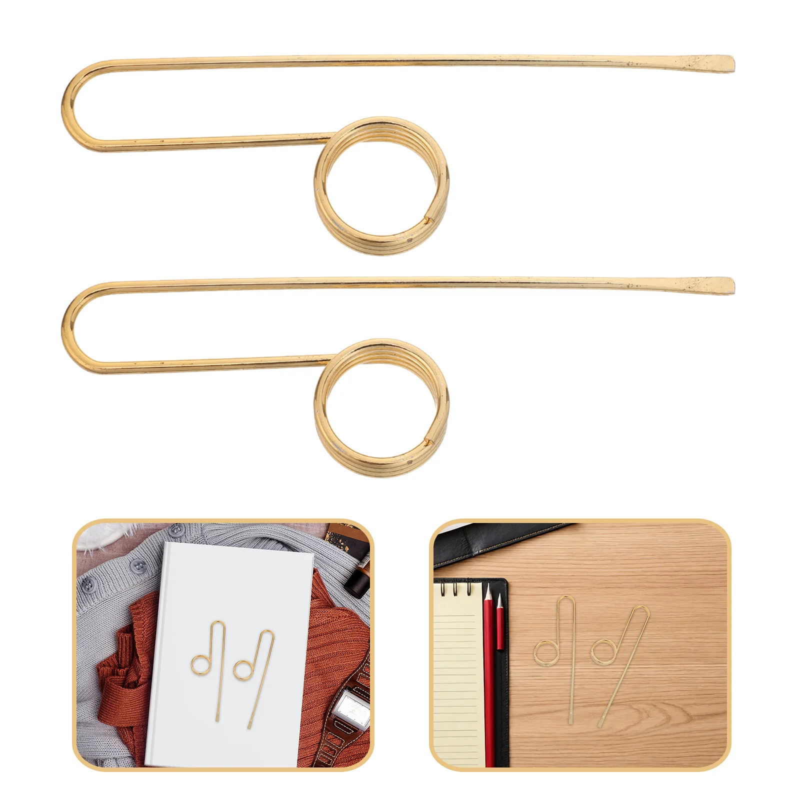 

Elegant Metal Bookmark Ring Unique Gift for Book Lovers Stylish Reading Accessories Novelty Office School Supplies