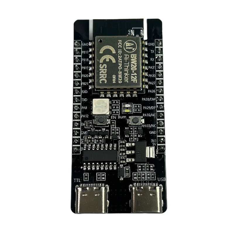 BW20-12F Kit RTL8711 Dual-Band Wi-Fi 2.4GHz 5GHz and Bluetooth 5.0 BLE Bluetooth Module, Supports HT20/HT40 Mode BW20 12F