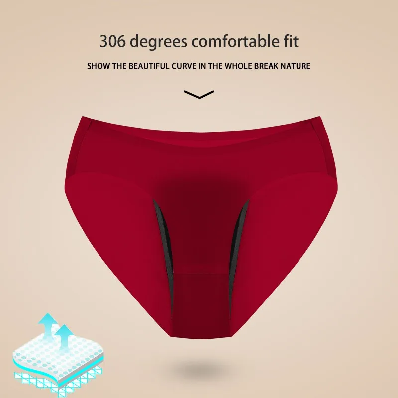 Menstrual Panties Women Underwear intimatePantsHighWaist Absorvent PadSeamless Super Absorbent Abundant Flow BriefWithLeakProof