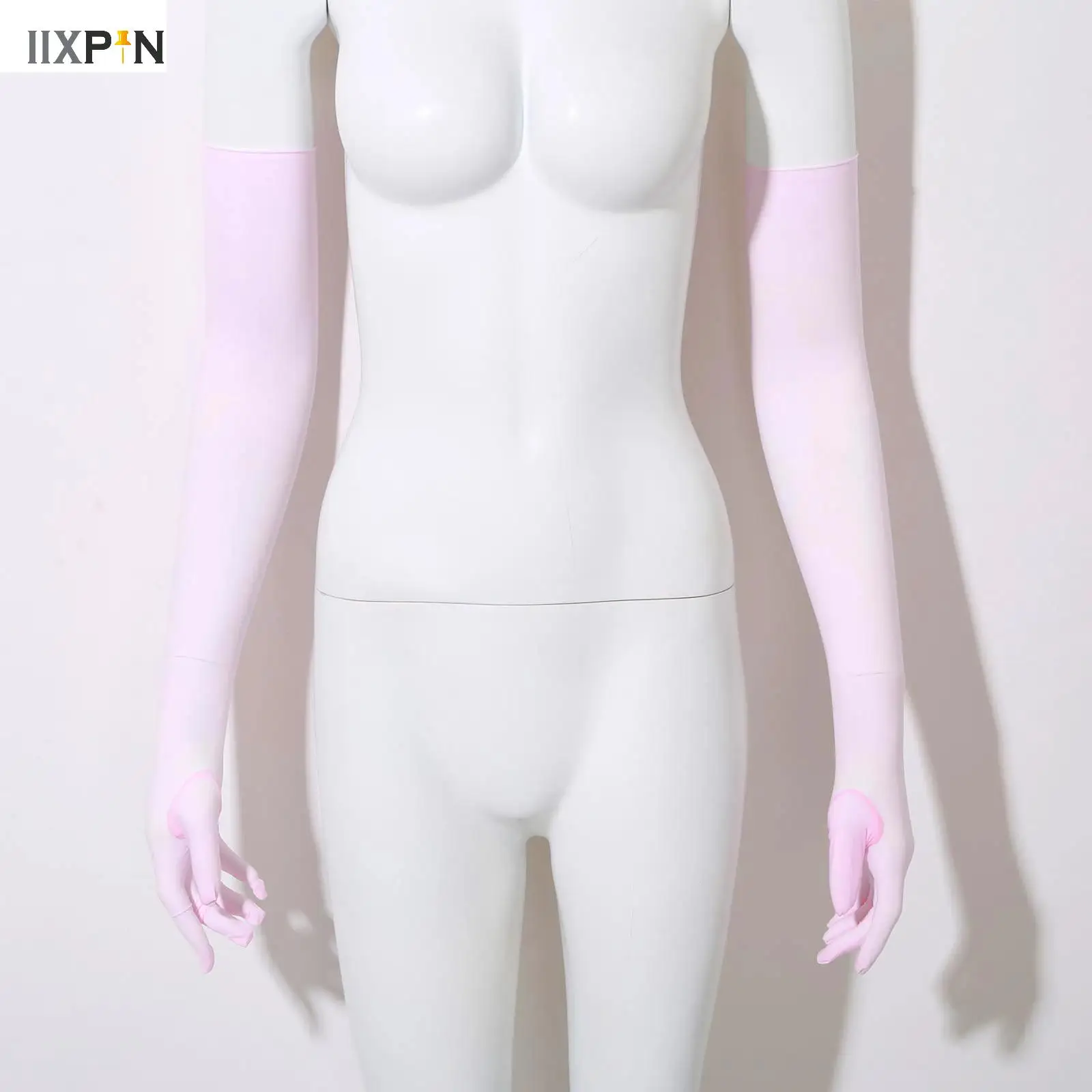 

Womens Glossy Stretchy Long Gloves Elbow Length Silky Gloves Five-finger Mittens for Festival Party Opera Gowns Party Nightwear