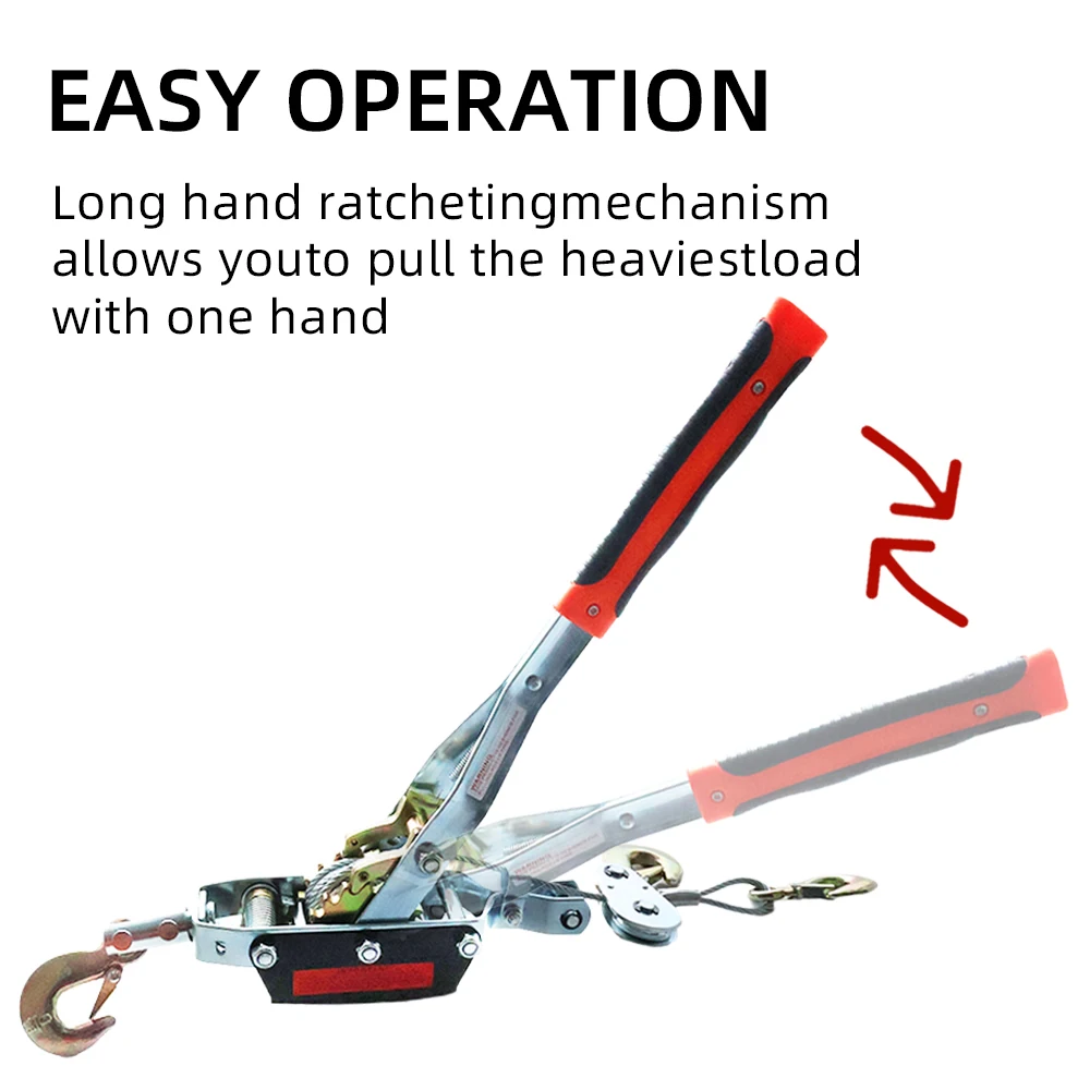 Heavy Duty Manual Hand Power Puller with Wide Compatibility for Multi-Scenario Lifting