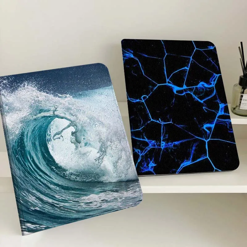 

Big Blue Ocean Wave Tablet Case For Samsung Tab Galaxy S6 S11 A A7 A8 A9 A11 10.1 10.4 10.5 Plus Lite Gift