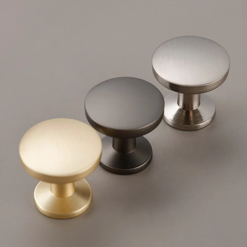 Modern Gold Light Luxury Single Hole Furniture Handle Ring Pull for Shoe Cabinets Wardrobe Drawer Nightstand Hardware