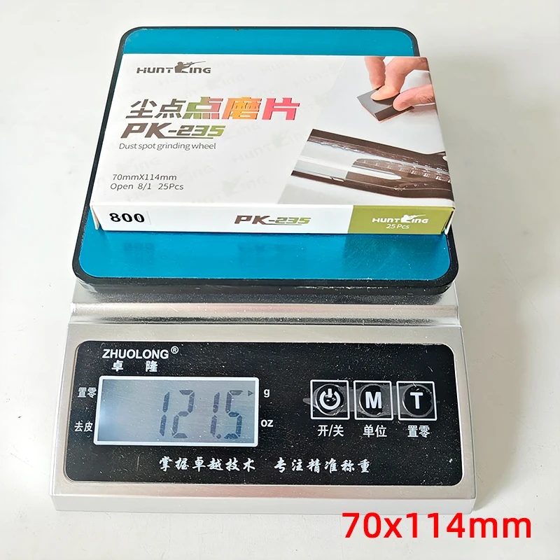 Carta vetrata 70*114mm 8 tagli 1 scatola (25 pezzi) Fogli abrasivi per lucidatura auto