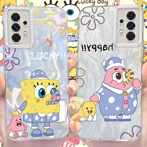 Cartoon Patrick Star Phone Case for Samsung Galaxy A31 A30 A24 A23 A22 A21S A14 A13 A12 4G 5G A05 A05S A03 Shockproof Hard Cover