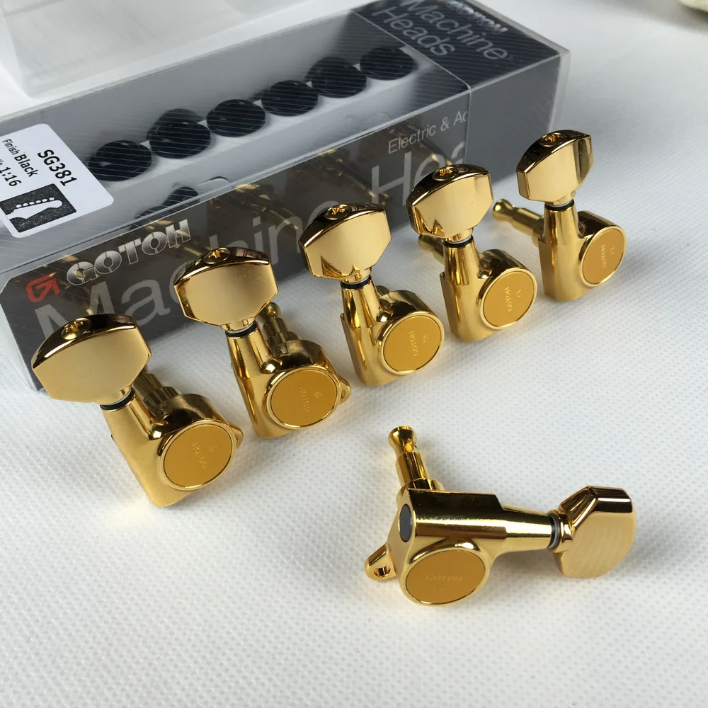 Original GOTOH SG381-07 Electric Guitar Machine Heads Tuners ( Chrome Black Gold Silver ) Tuning Peg MADE IN JAPAN