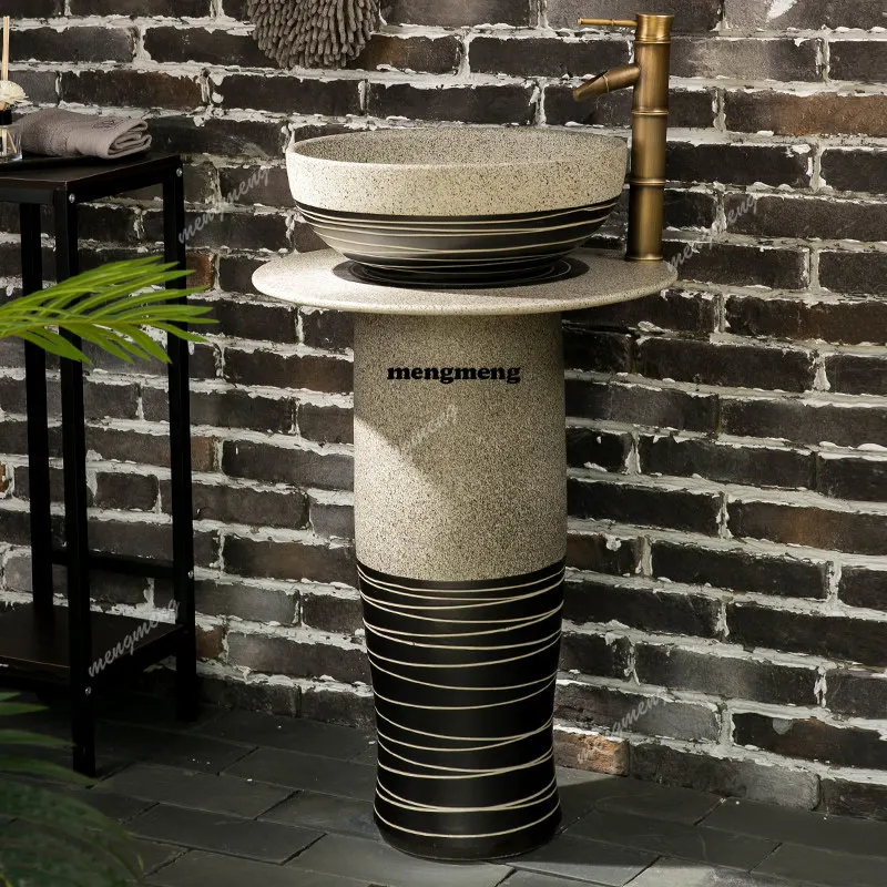 

Умывальник балконного колонного типа, встроенный напольный умывальник для улицы