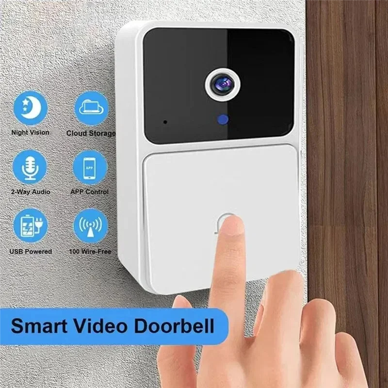 Hot-Smart WIFI Video Doorbell Camera With Night Vision HD Wireless Security Two-Way Intercom Voice Changer For Home