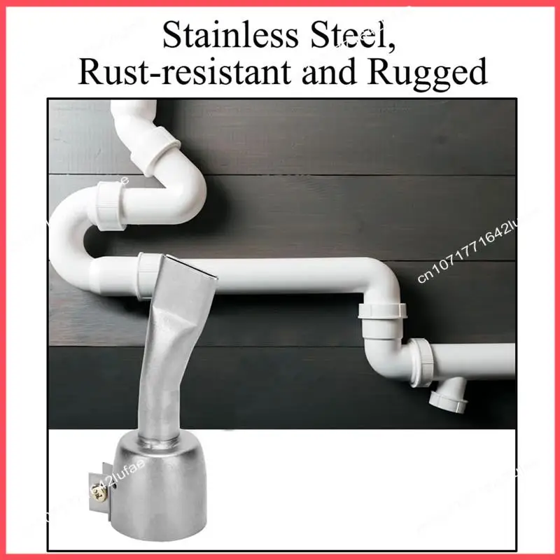 B52c 2 peças 20mm pontas de bico de soldagem plana para bico de solda de piso de pvc ponta de soldador de aço inoxidável para soldagem de ar quente tourch