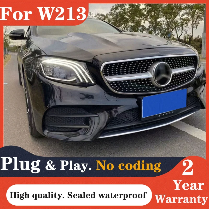 Car Lights For Benz W213 2016-2022 E Class E260 E300 LED Auto Headlight Assembly Upgrade Newest High Configuration Accessories