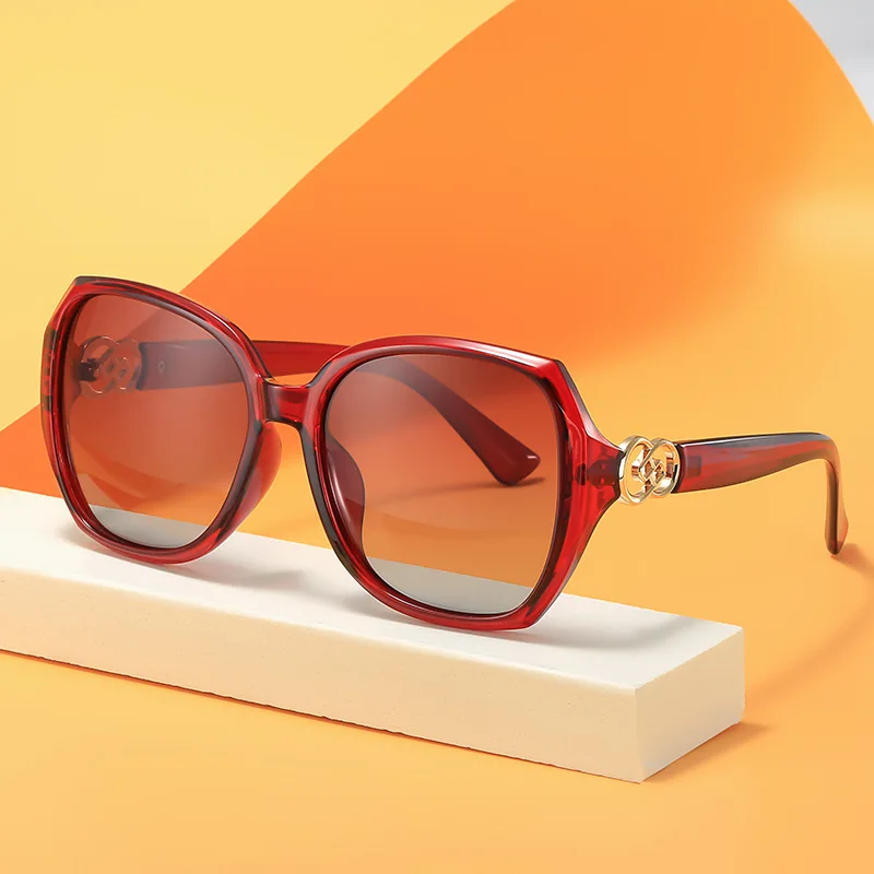 

Unisex High Quality Acetate Polarized Square Sunglasses, Brand Gradient Lens, Casual Daily Fashion Eyewear for Men and Women