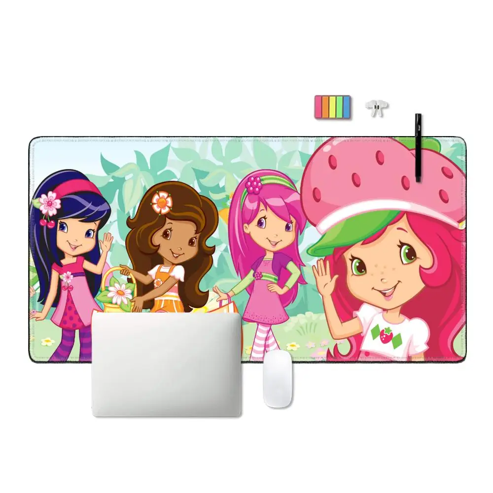 Cartoon S-Strawberry S-Shortcake Mousepad Large Gaming Compute Gamer PC Keyboard Mouse Mat