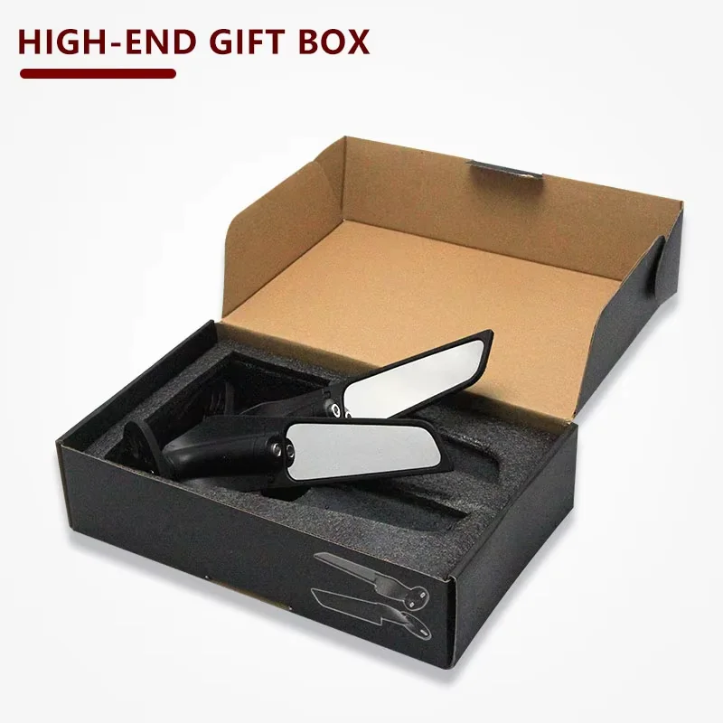 Modified Motorcycle Mirrors Wind Wing Adjustable Rotating Rearview Mirror Side for CFMOTO 250SR 450SR 360° Swivel Rear Tail