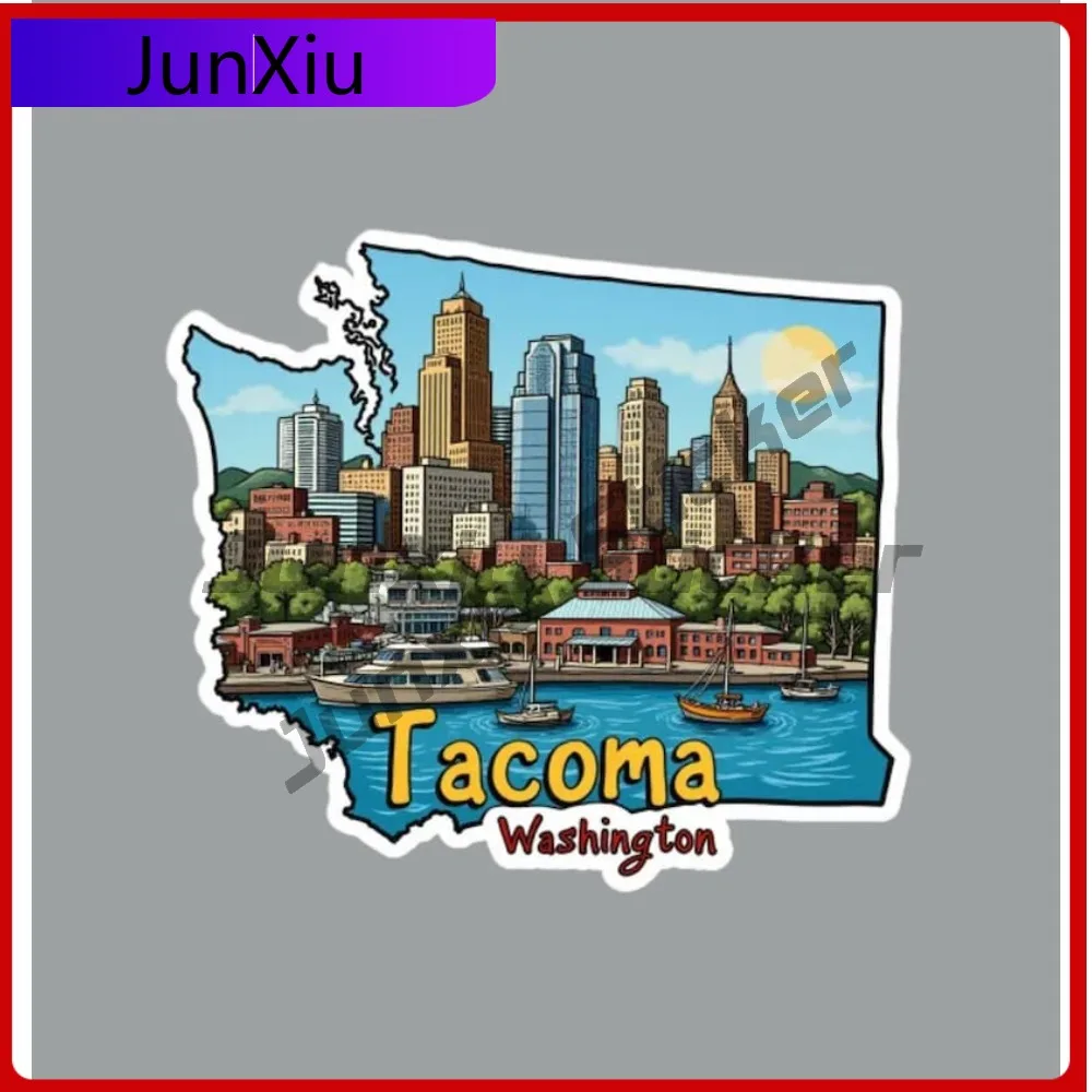 

Tacoma Washington Sticker Waterproof Car Decals Funny Car Bicycle Skateboard Suitcase Refit Stickers Decoration Camper Bumper
