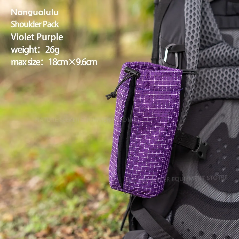 NONE UHMWPE Elastischer Schulterrucksack, Wasserflasche, Handy-Aufbewahrungstasche, Rucksack-Ausrüstung, leichte Outdoor-Armtasche zum Wandern, Klettern 6