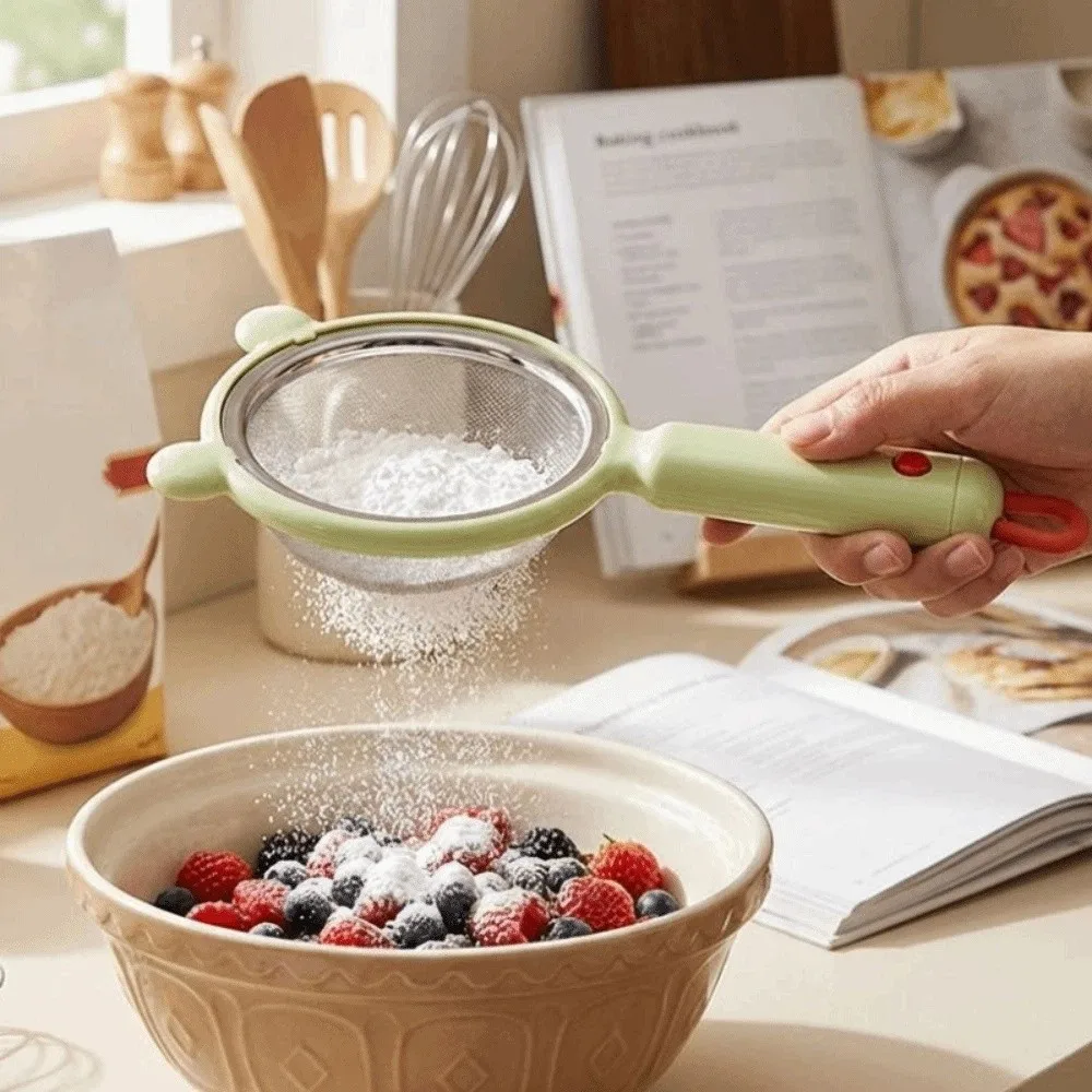

Household Fine Mesh Flour Strainer Detachable with Handle Filter Screen Anti-scalding Hanging Soybean Milk Filter Kitchen Use