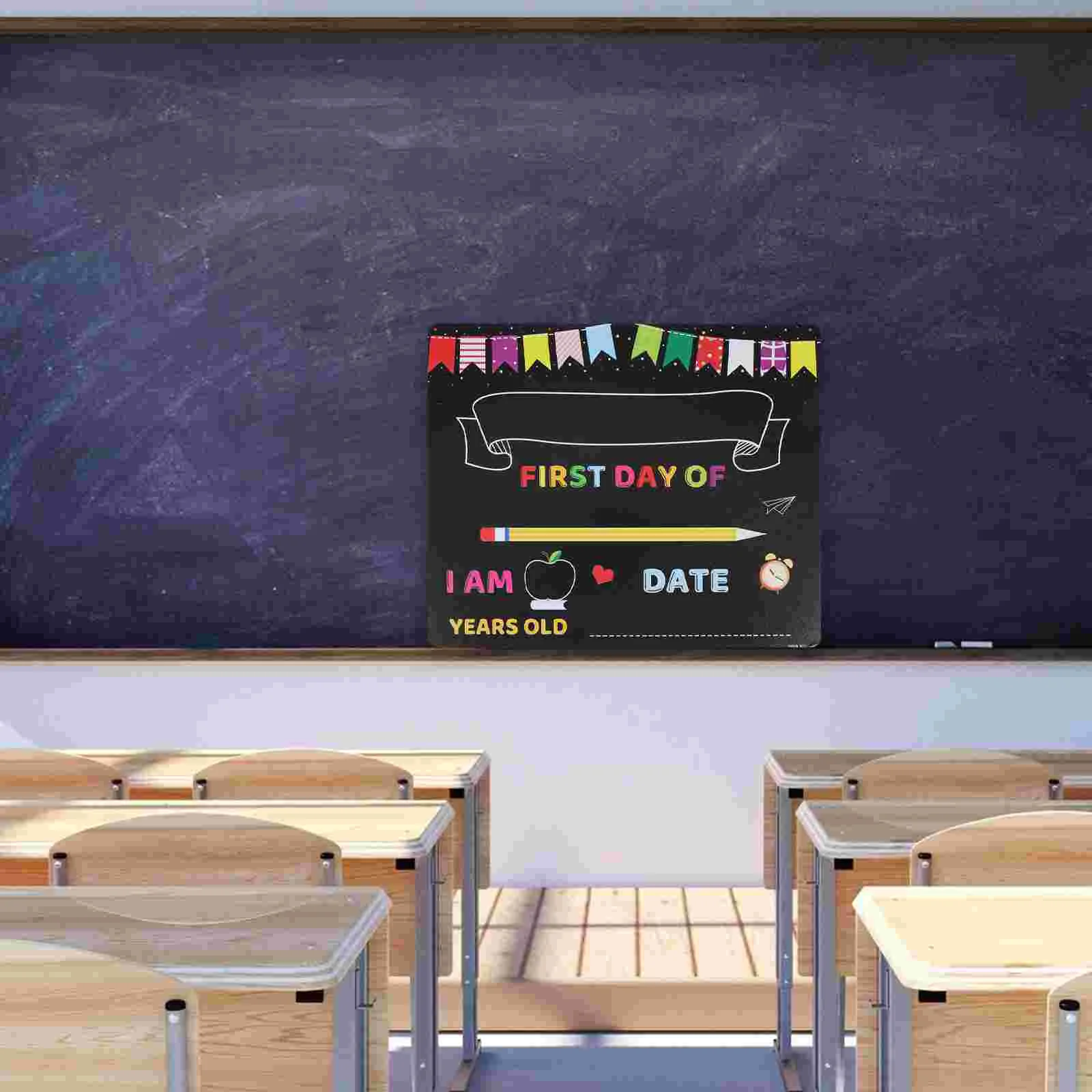 Double-sided School Board Chalk Children Accessory Erasable Print The Sign Back-to-school Season Multi-function Chalkboard