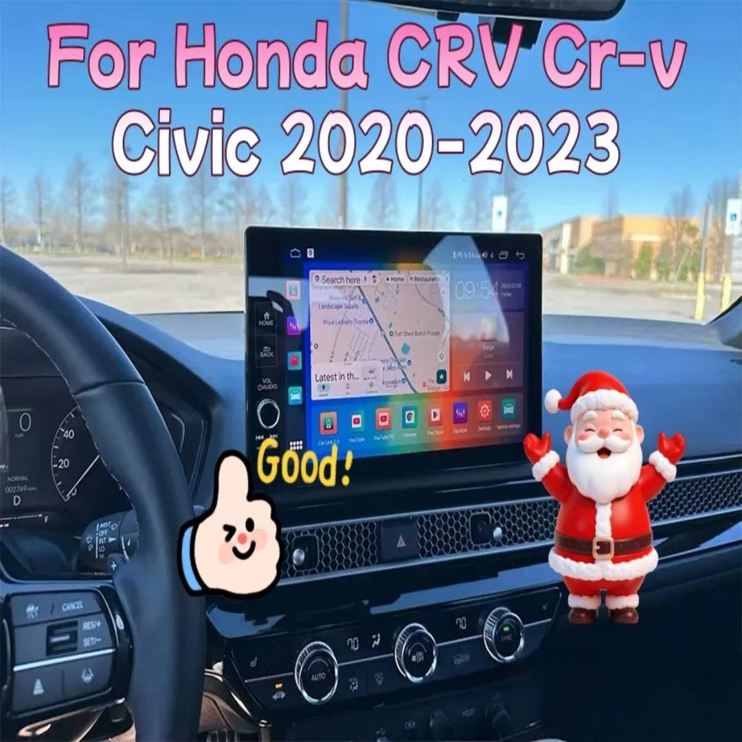 Android Auto Wireless CarPlay Bluetooth  For Honda CRV Cr-v Civic 2020-2023 Multimedia Player  Navigation Head Unit 4G 11.5
