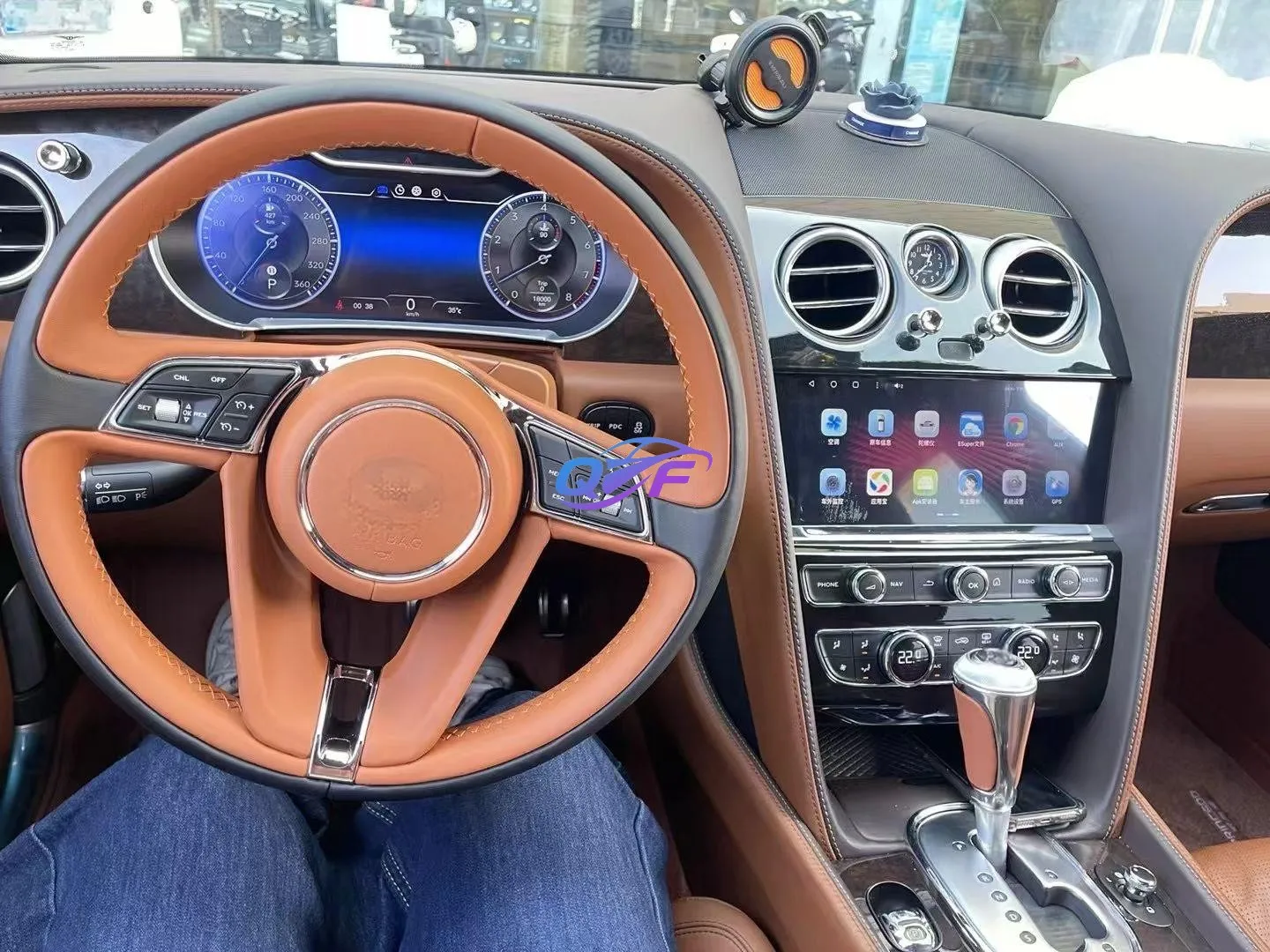 12.3inch LCD Car Dashboard Speedometer Digital Oil Gauge Instrument Cluster for Bentley Continental GT 2005 Digital Cluster