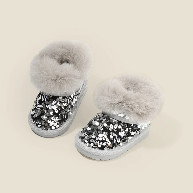 

Зимние новые детские зимние ботинки детская обувь для малышей утепленная детская хлопковая обувь теплая женская обувь для маленьких детей