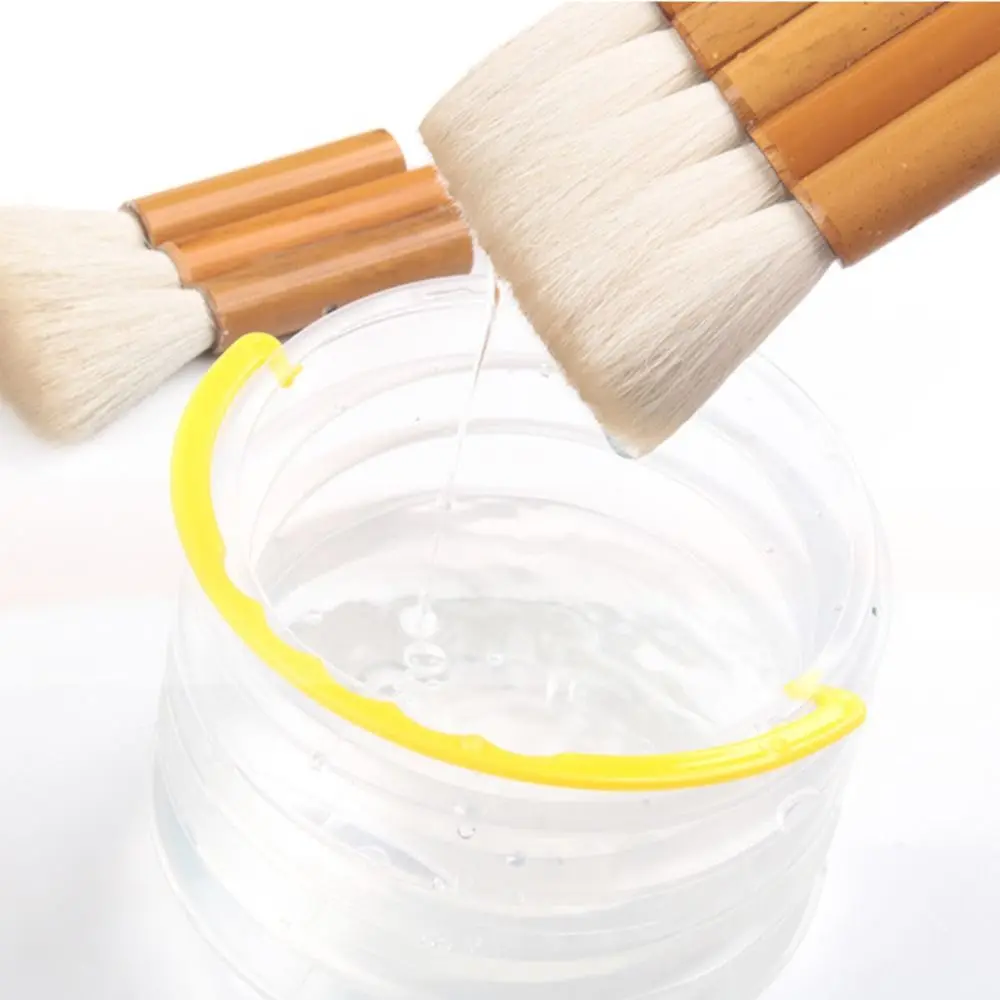 فرشاة طلاء بالألوان المائية لامتصاص الصباغ الجيد، حامل قلم خشبي، فرشاة مرنة، فرشاة ملمس، تلوين موحد