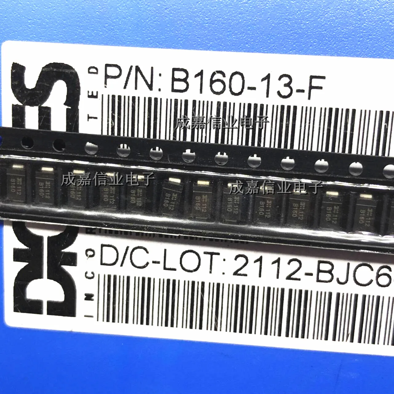 Imagem -05 - Diodos e Retificadores Schottky Temperatura de Operação de Pinos65 C-+ 150 c Marcação Sma B16013-f B160 100 Pcs por Lote