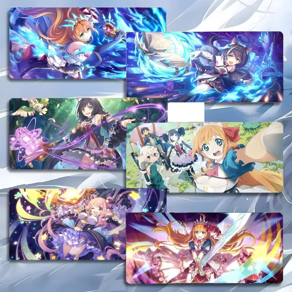 Re Dive anime game waifu P-Princess Connect! Re:Dive Mouse Pad Mousepad Large Gaming LockEdge Thickened PC Table Desk Mat