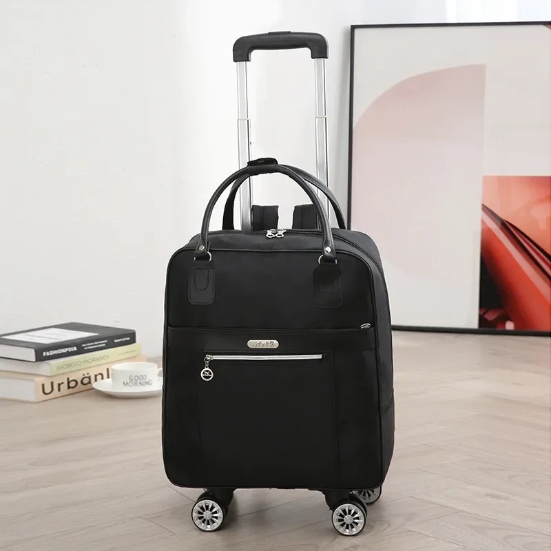 Trolley Travel Bag Universal Wheel Luggage Bag Convenient Boarding Bag Waterproof Backpack Handbag Rolling Trolly Suitcase