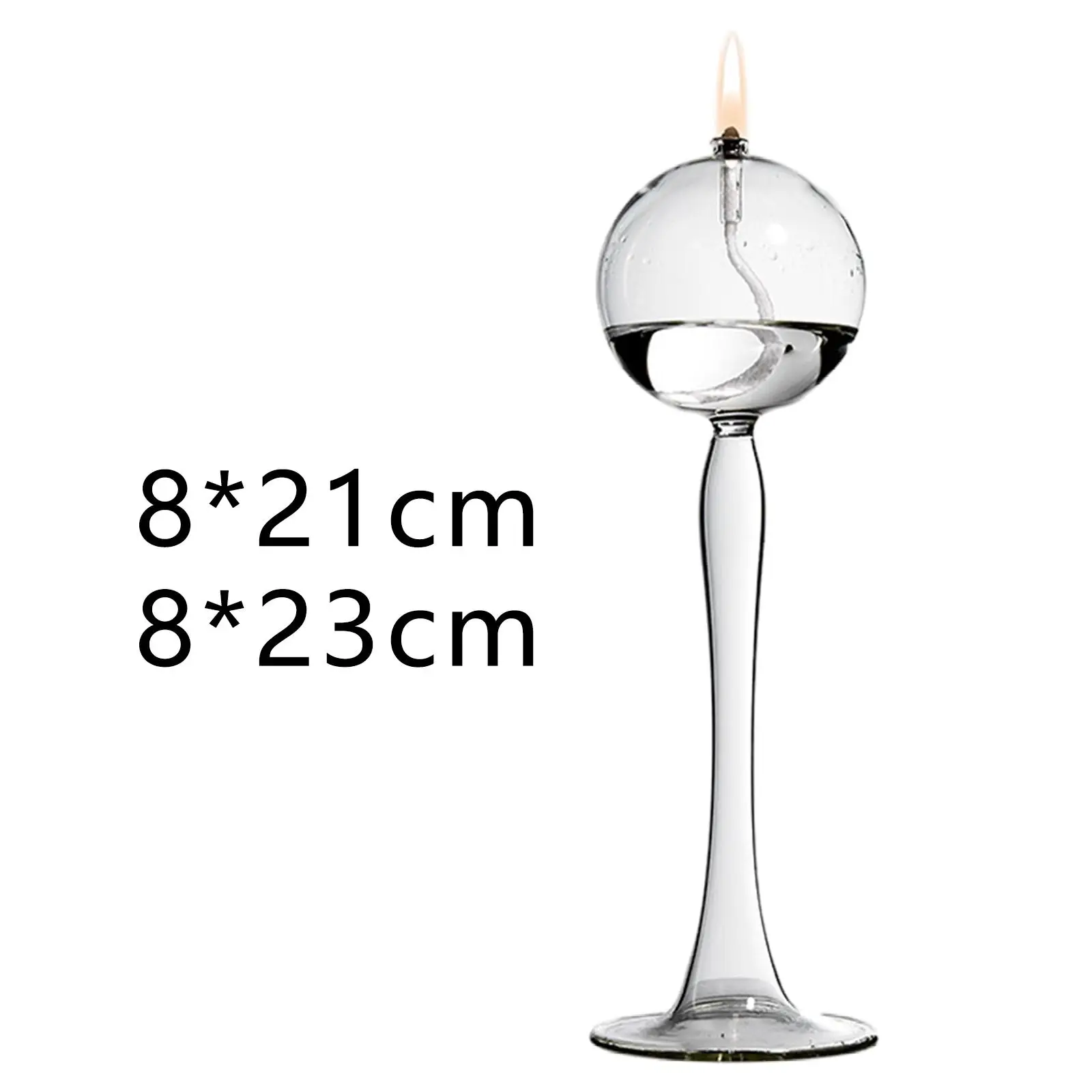 ガラス製キャンドルスティックホルダー、燭台、クリアキャンドルホルダー、ルームキャンドルスティック、クリスマス