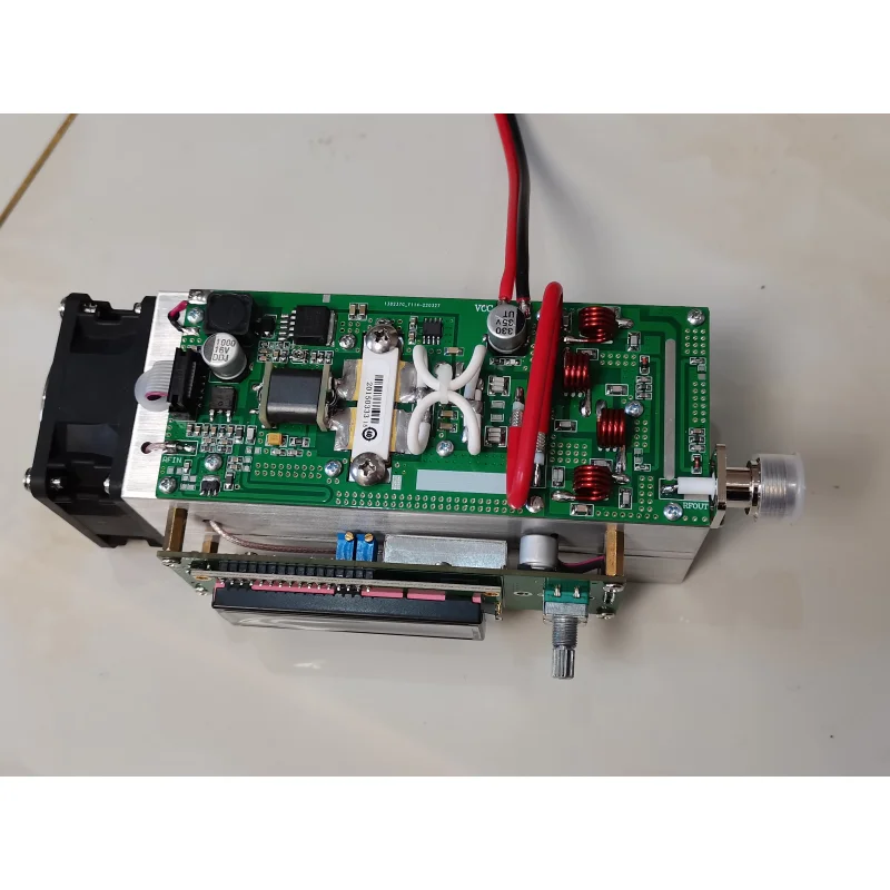 Assembled 120W Adjustable 87.5-108MHz FM Transmitter Radio Station Ham Full Protection Design Support SD Card