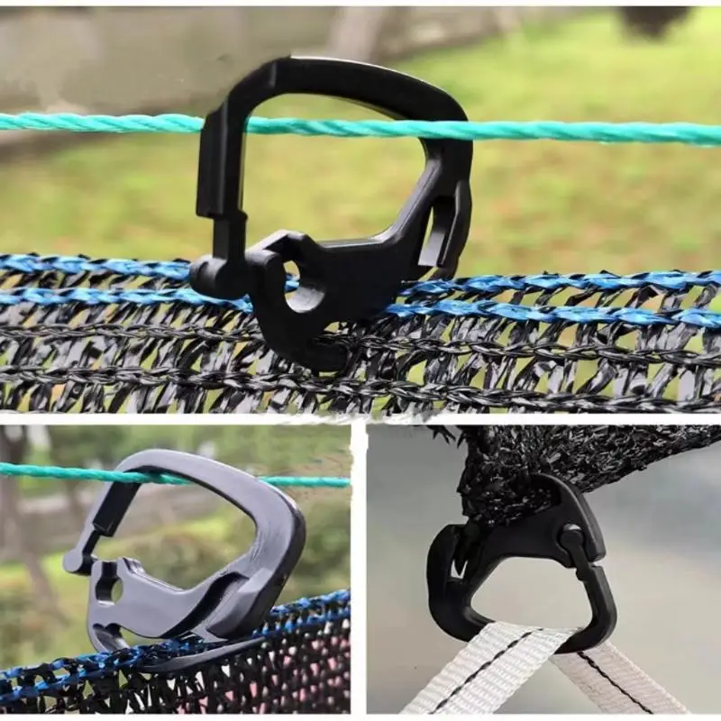 High Load Bearing Shade Cloth Clips Heavy Duty Hooks  Durable for Outdoor Garden Greenhouse Shade Net