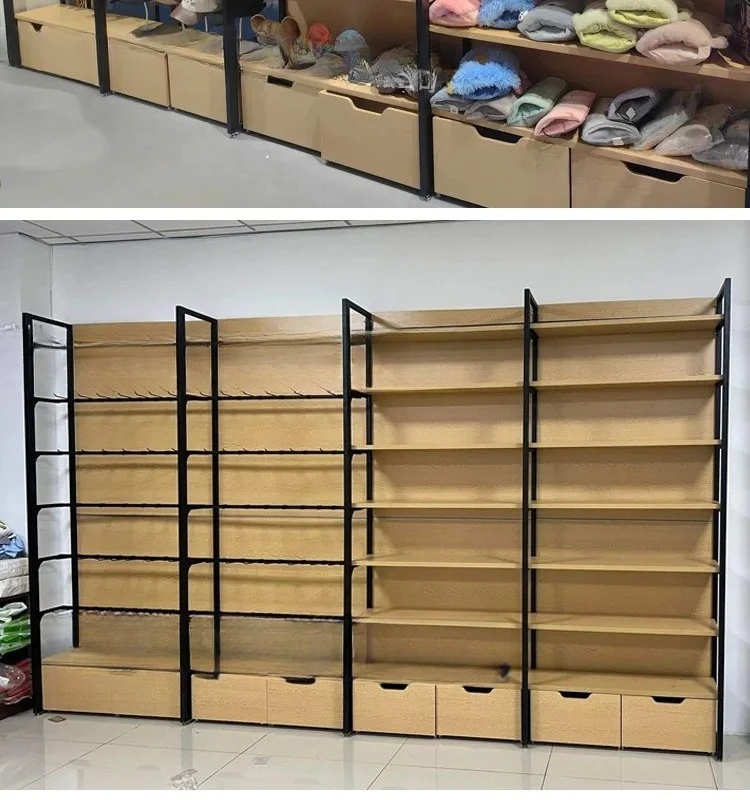 Boutique shelves high-quality merchandise tide play millet plush toys stationery store shelves general merchandise steel