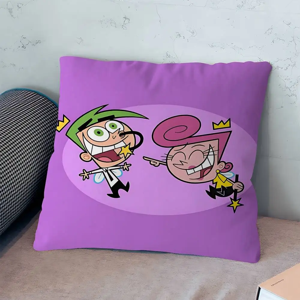 الكرتون F-Fairly O-OddParents وسادة الهدايا أثاث المكاتب المنزلية غرفة نوم أريكة غطاء وسادة السيارة 45x45cm