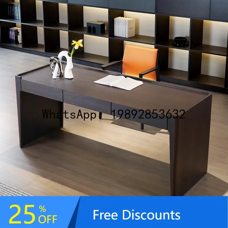 

CZ Italian Minimalist Desk Home Study Living Room Computer Desk Simple Modern Work Desk
