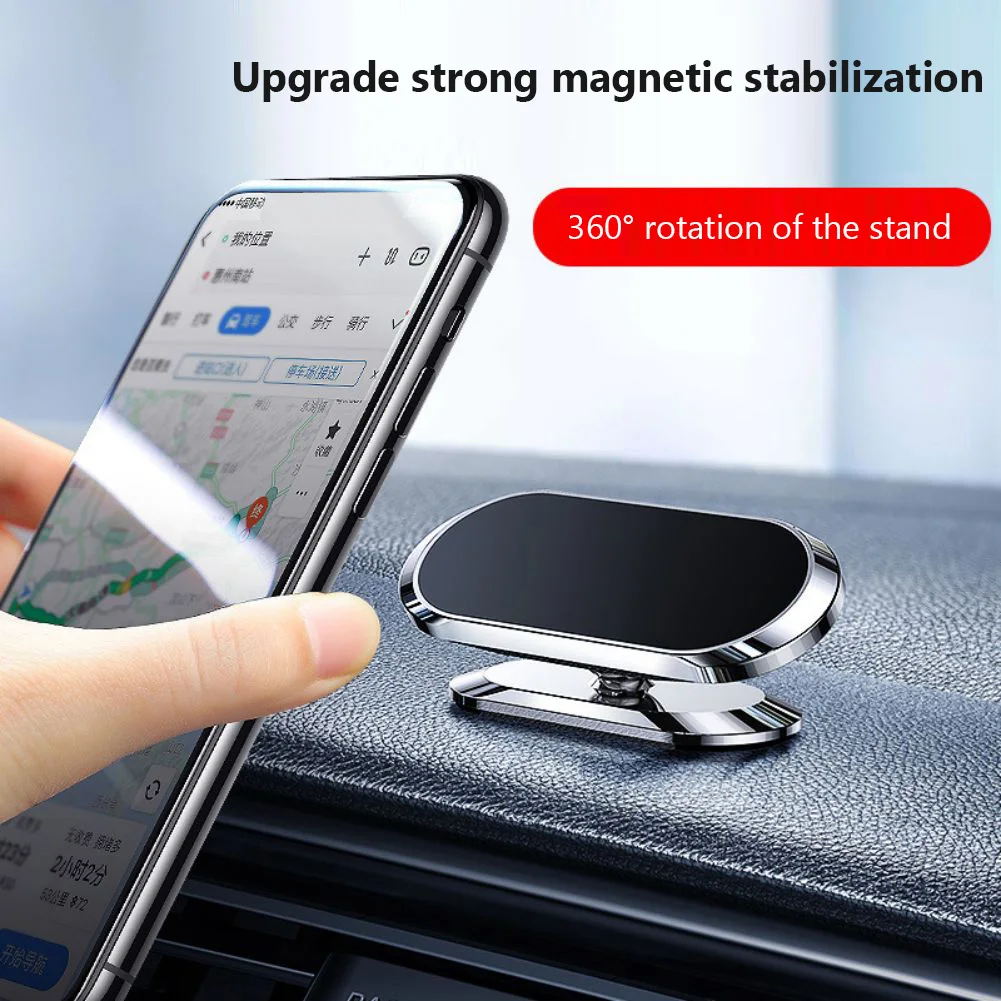 Magnetic Phone Holder Metal Smartphone Universal Mount Magnetic Car Phone Holder Dashboard Car Mount For Vehicle