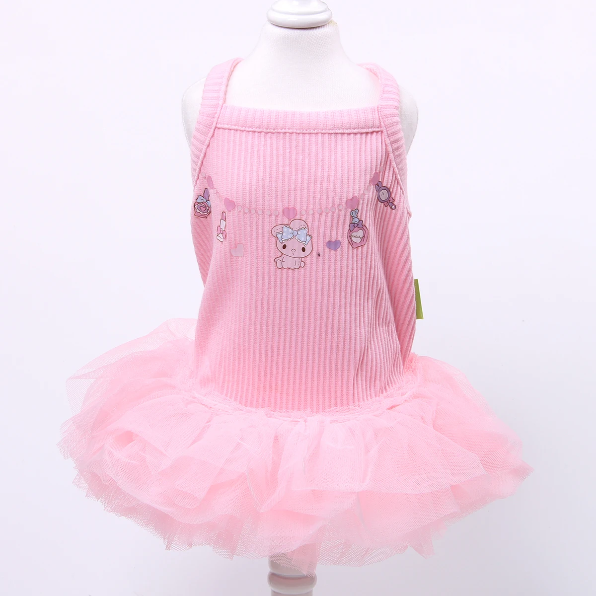 Princess Dog Cat Dress Tutu Necklace Design Pet Puppy Skirt Spring/Summer Clothes Outfit 5 Sizes 2 Colours