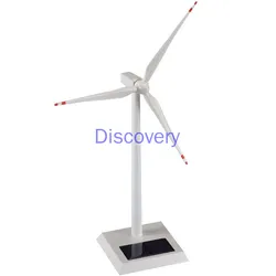 Power Generation Windmill Model Metal Solar Fan Model Simulation Windmill Toys Ornaments Wind Energy Crafts